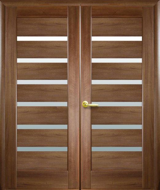 Двери двустворчатые Линнея золотая ольха делюкс стекло Сатин dveri-dvustvorchatye-linneja-zolotaja-olha-deljuks-steklo-satin