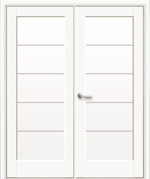 Двери двустворчатые Мира белый мат премиум стекло Сатин dveri-dvustvorchatye-mira-belyj-mat-premium-steklo-satin