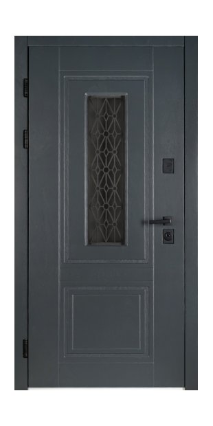 Двері вхідні в дім Люкс термо Геліос дерев'яна панель ArWood RAL 7016 dveri-vhidni-prestij-pvh-dub-bronzoviysklopaket_2105
