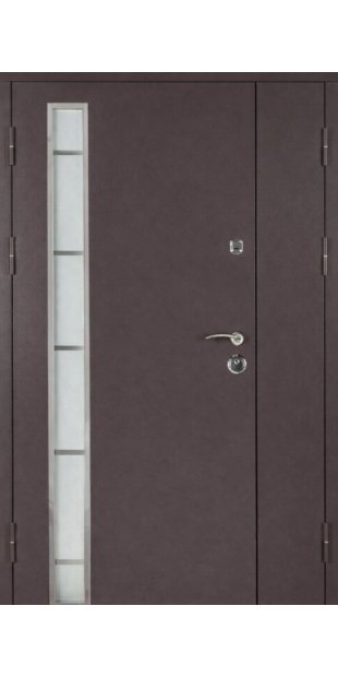 Дверь входная в дом ПРЕСТИЖ ПВХ Каштан + стеклопакет dveri-vhidni-v-dim-prestij-pvh-kashtan--sklopaket_2824