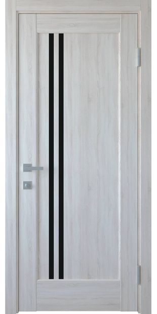 Межкомнатные двери Делла с черным стеклом dvernoe-polotno-pvh-deluxe-dellita-s-cernym-steklom-2