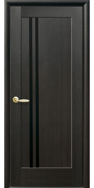 Межкомнатные двери Делла с черным стеклом dvernoe-polotno-pvh-deluxe-dellita-s-cernym-steklom-3