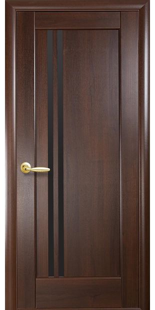 Межкомнатные двери Делла с черным стеклом dvernoe-polotno-pvh-deluxe-dellita-s-cernym-steklom