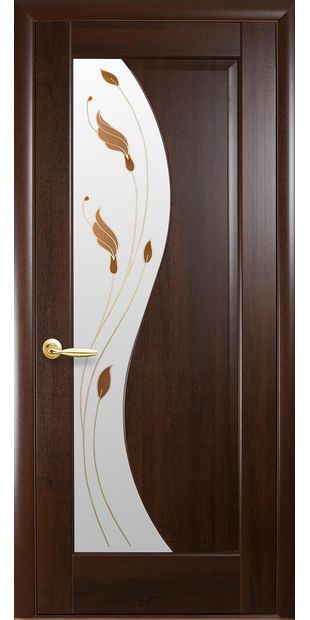 Межкомнатные двери Эскада со стеклом сатин и рисунком Р1 eskada-1