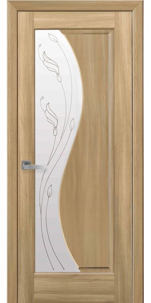 Межкомнатные двери Эскада со стеклом сатин и рисунком Р2 eskada-19