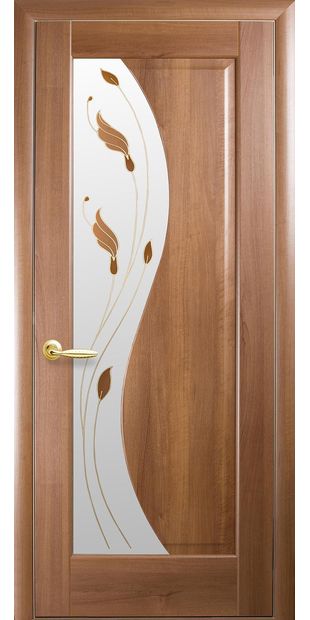 Межкомнатные двери Эскада со стеклом сатин и рисунком Р1 eskada-2