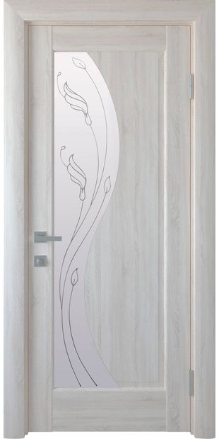Межкомнатные двери Эскада со стеклом сатин и рисунком Р2 eskada-7