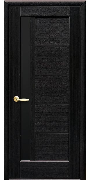Межкомнатные двери Грета с черным стеклом greta-7