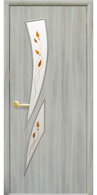 Межкомнатные двери Камея со стеклом сатин и рисунком kamea-37 kamea-37
