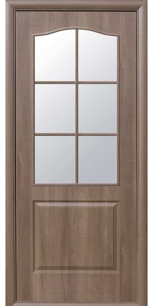 Межкомнатные двери Классик со стеклом сатин klassik-14