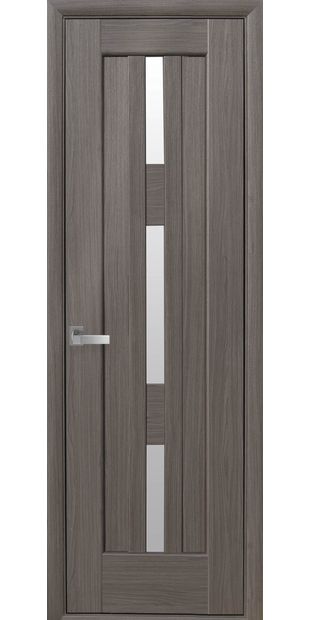 Межкомнатные двери Лаура (600мм) со стеклом сатин laura-600mm