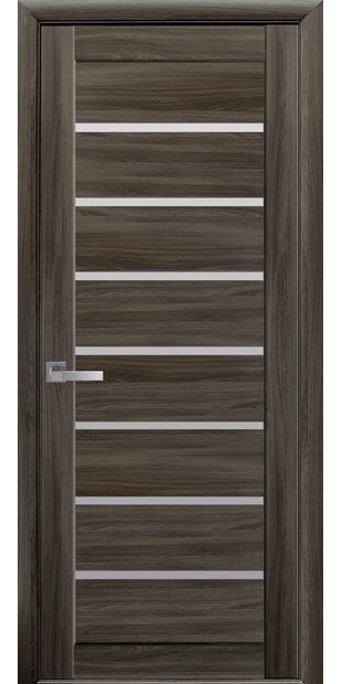 Межкомнатные двери Леона со стеклом сатин leona