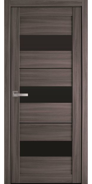 Межкомнатные двери Лилу с черным стеклом lilu-blk-dub-atlant