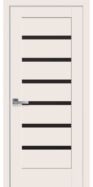 Межкомнатные двери Линнея с черным стеклом linneya-45