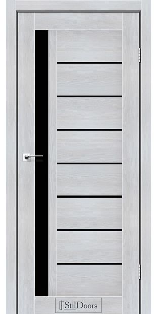 Межкомнатные двери Лондон с черным стеклом london-kremove-derevo-z-cornim-sklom