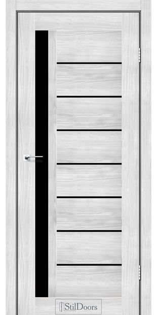 Межкомнатные двери Лондон с черным стеклом london-sandal-z-cornim-sklom