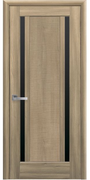 Межкомнатные двери Луиза с черным стеклом luiza-26