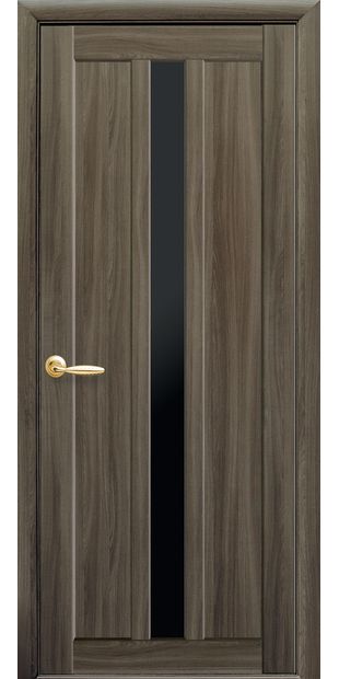 Межкомнатные двери Марти с черным стеклом marti-12