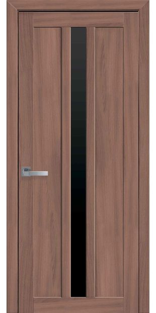 Межкомнатные двери Марти с черным стеклом marti-18