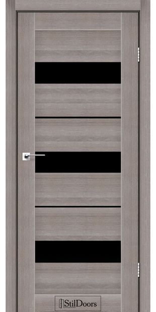 Межкомнатные двери Мехико со стеклом черным mehiko-trufel-z-cornim-sklom