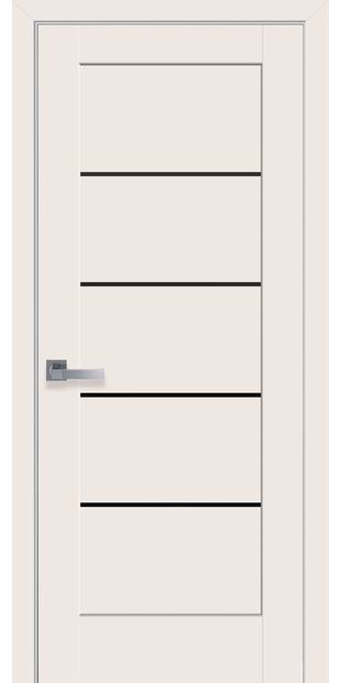 Межкомнатные двери Мира с черным стеклом mira-30