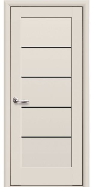 Межкомнатные двери Мира с черным стеклом mira-32