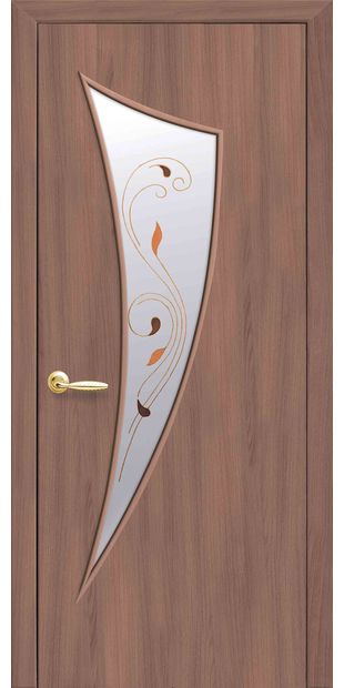 Межкомнатные двери Парус со стеклом сатин и рисунком Р1 parus-12