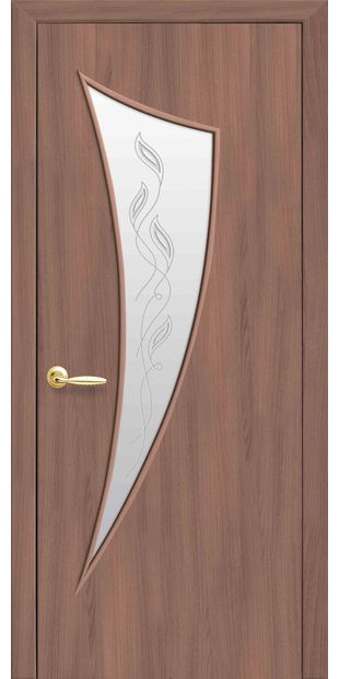 Межкомнатные двери Парус со стеклом сатин и рисунком Р2 parus-13