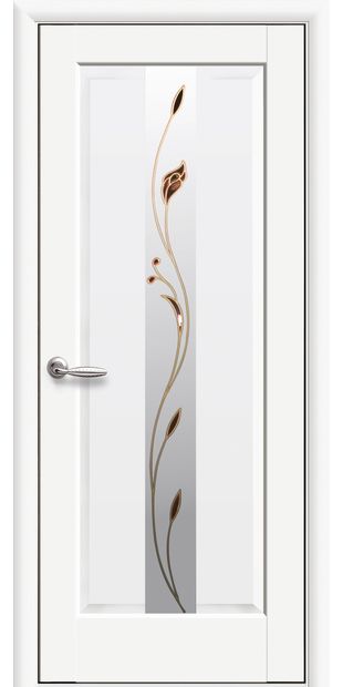 Межкомнатные двери Премьера со стеклом сатин и рисунком Р1 premera-6