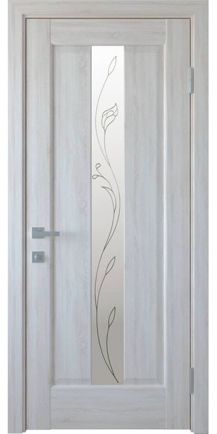 Межкомнатные двери Премьера со стеклом сатин и рисунком Р2 premiera-12