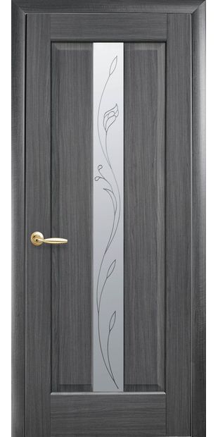 Межкомнатные двери Премьера со стеклом сатин и рисунком premiera-19
