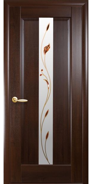 Межкомнатные двери Премьера со стеклом сатин и рисунком Р1 premiera-32