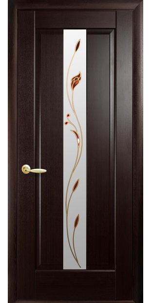 Межкомнатные двери Премьера со стеклом сатин и рисунком Р1 premiera-35