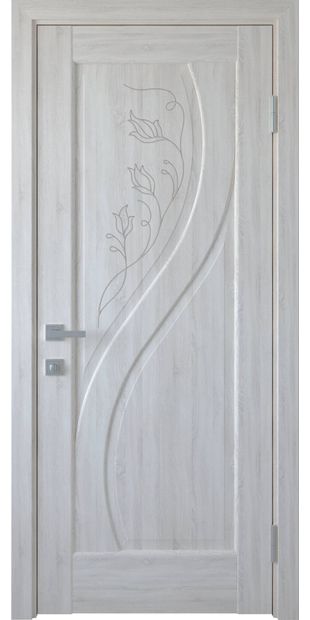 Межкомнатные двери Прима глухое с гравировкой prima-45