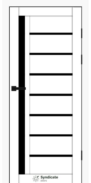 Межкомнатные двери SD-101 sd-101-bilij-oksamit-chorne