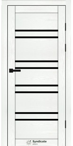 Межкомнатные двери SD-118 sd-118-bila-struktura-chorne