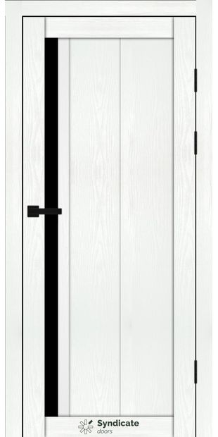 Межкомнатные двери SD-124 sd-124-bila-struktura-chorne