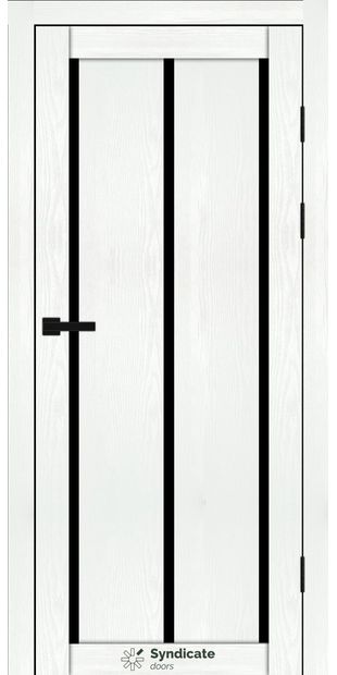 Межкомнатные двери SD-128 sd-128-bila-struktura-chorne
