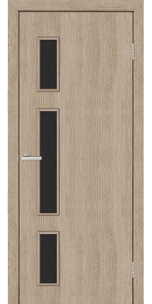 Дверь "Омис" Соло Экошпон (черное стекло) dver-omis-solo-ehkoshpon-chernoe-steklo