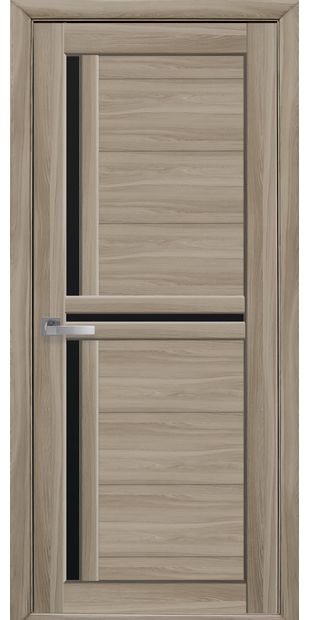 Межкомнатные двери Тринити с черным стеклом triniti-11