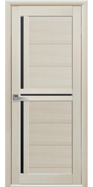 Межкомнатные двери Тринити с черным стеклом triniti-13