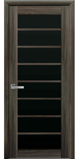 Межкомнатные двери Виола с черным стеклом viola-1