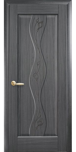 Межкомнатные двери Волна глухое с гравировкой volna-49