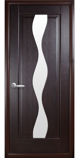 Межкомнатные двери Волна со стеклом сатин volna-52