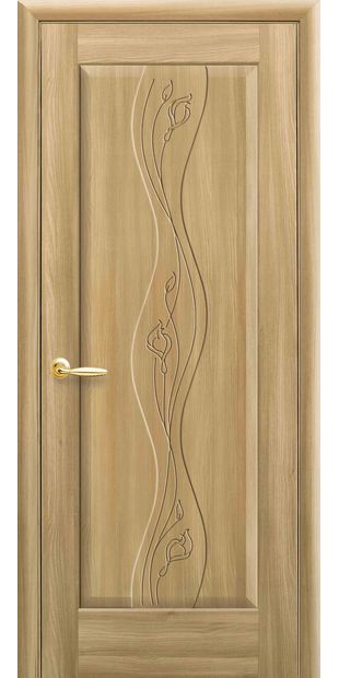 Межкомнатные двери Волна глухое с гравировкой volna-59