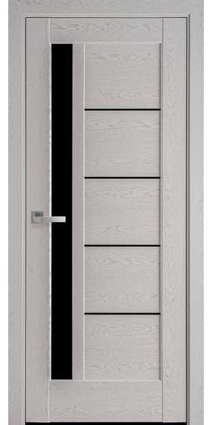 Межкомнатные двери Грета с черным стеклом greta-36