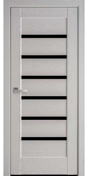 Межкомнатные двери Линнея С черным стеклом linneya-51