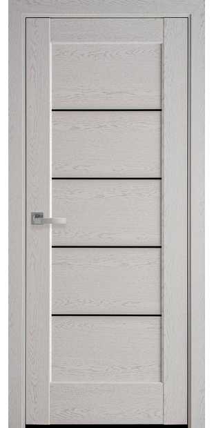 Межкомнатные двери Мира с черным стеклом mira-34