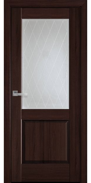 Межкомнатные двери Эпика со стеклом сатин и рисунком Р2 jepyka-12