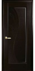 Межкомнатные двери Эскада глухое с гравировкой, ПВХ DeLuxe Венге new